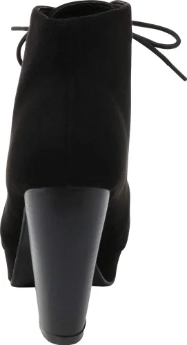 Miniatura 3 de Forever Link modelo Camille-86 - Botines con cordones y tacón grueso para mujer