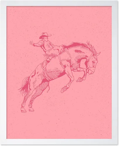 Miniatura 47 de Poster Master Póster de Rodeo marrón – Estampado retro de vaquero sobre caballo – Arte de vaquero – Arte occidental – Arte del salvaje oeste
