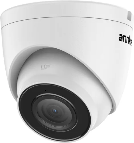 ANNKE Cámara PoE de 3 MP con audio/micrófono, cámara de seguridad IP de torreta para interiores y exteriores, visión nocturna en color, detección de