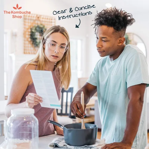 Miniatura 5 de The Kombucha Shop Kit de inicio de kombucha orgánico – El kit de preparación de 1 galón incluye todos los elementos esenciales necesarios