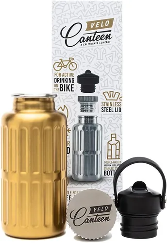 Miniatura 3 de 13.5 onzas, se adapta a la jaula de botella de bicicleta, 2 tapas (tapa con pajilla), color negro, acero inoxidable aislado al vacío de doble pared