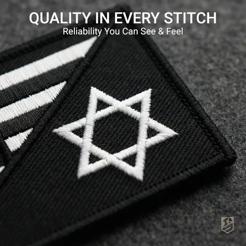 Miniatura 6 de Paquete de 2 parches de bandera de Israel con la bandera estadounidense, parches bordados de moral israelí de Estados Unidos para mochila táctica