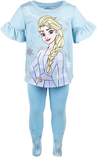 Miniatura 5 de Disney Princess Frozen Moana La Sirenita Conjunto de Camiseta y Leggings con Diseño Floral para Niñas Pequeñas y Grandes Tallas de Bebé a Niña