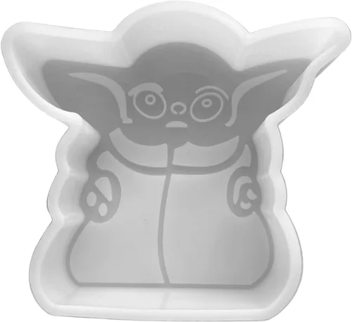 Baby Yo Da - Molde de silicona para freshie, tamaño 4.25 pulgadas de ancho x 3.75 pulgadas de largo x 1 pulgada de profundidad, diseño de Yo Da para