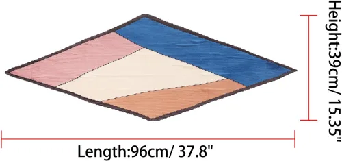 Miniatura 3 de Allegra K Pañuelo plisado con bloque de color en contraste para mujer