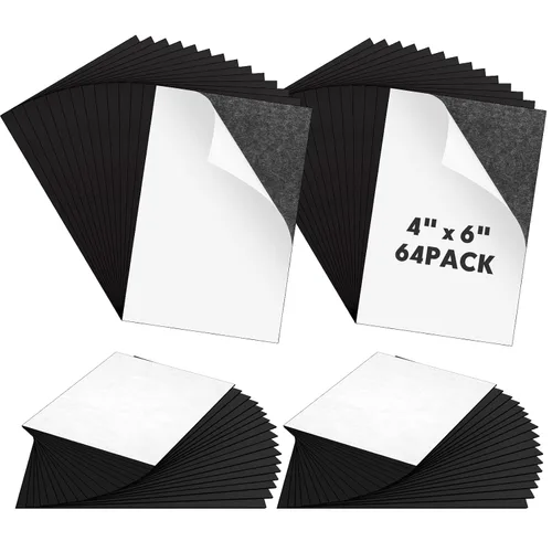 Macarrie Hojas Magnéticas Adhesivas de 4 x 6 con Respaldo Adhesivo Papel Magnético Cortable Flexible Pegatinas Despegar y Pegar para Manualidades