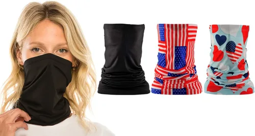 Miniatura 3 de Paquete de 3 polainas de cuello bandana para hombres y mujeres máscara refrescante con protección solar