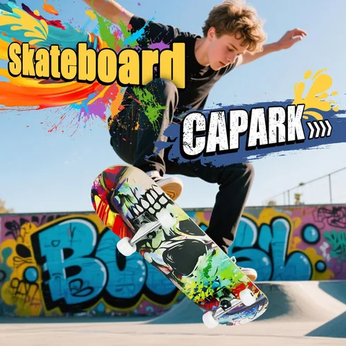 Miniatura 6 de Patinetas para principiantes, adultos, jóvenes, adolescentes, niños o niñas, de 31 x 8 pulgadas, patinetas completas de 7 capas de madera de arce
