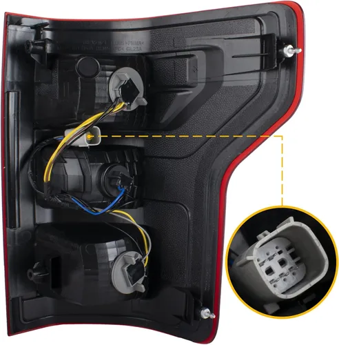 Miniatura 3 de Boine F150 - Luz trasera compatible con Ford F150 F-150 2018 2019 2020, lámpara de freno trasera izquierda del lado del conductor, bombilla y arnés