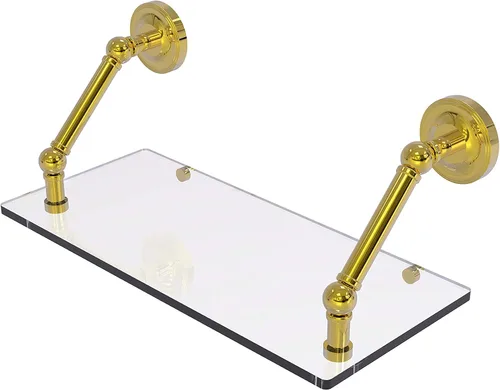 Miniatura 14 de Allied Brass PR-1/22-ORB Pr - Estante de vidrio con bordes biselados de 1 pulgada, 22 pulgadas, bronce aceitado