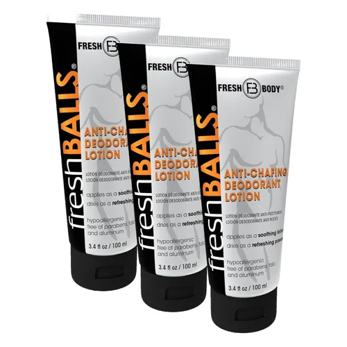 Miniatura 10 de Fresh BALLS Cream - Loción calmante antirozaduras para hombre en polvo, desodorante de bolas e higiene para el área de la ingle, la crema
