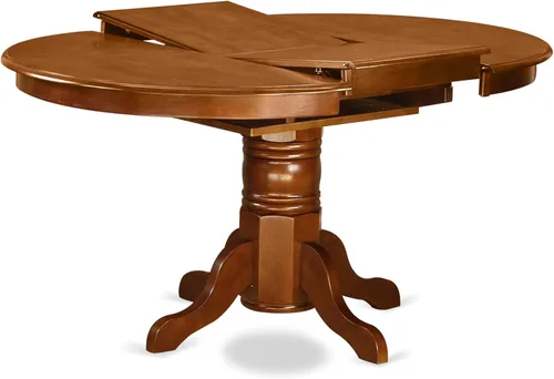 Miniatura 5 de East West Furniture AVNA5-SBR-C - Juego de mesa de comedor de 5 piezas para 4 personas, incluye una mesa de cocina ovalada con hojas de mariposa y 4