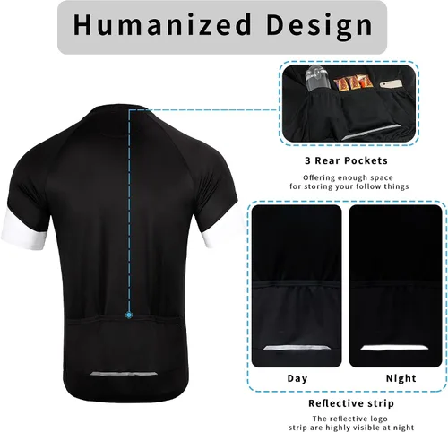 Miniatura 5 de Camiseta de manga corta para hombre con bolsillos, transpirable, secado rápido