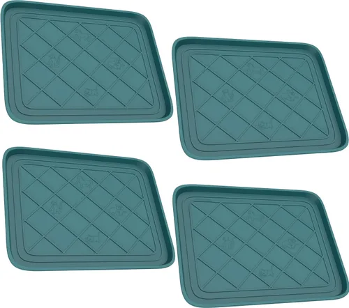 Miniatura 10 de Alfombrilla o bandeja para botas, de Stalwart, ecológica, 30 x 15 pulgadas, tamaño grande, negra, Negro