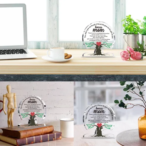 Miniatura 4 de Regalos adicionales para mamá de parte de hija e hijo, regalo de cumpleaños para madrastra, madre, regalos únicos de agradecimiento para mamá