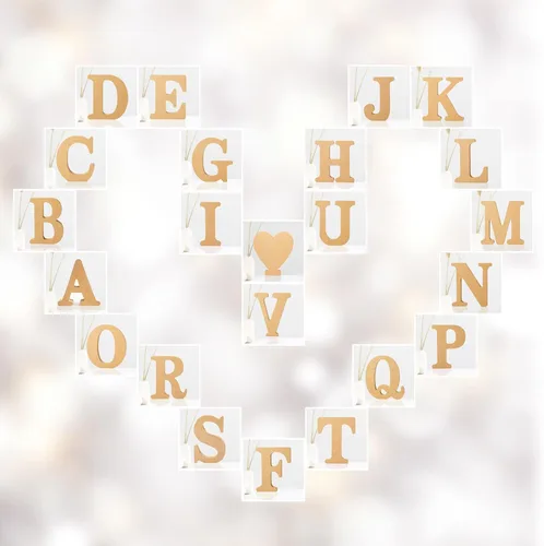 Miniatura 6 de AOCEAN Letras de madera diseñables de 4 pulgadas, letras de madera sin terminar para decoración de pared, letras decorativas de pie en rodajas