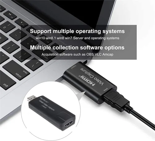Miniatura 3 de MyGica Interruptor de tarjeta de captura de audio y video, dispositivo de captura de juegos HDMI a USB 3.0 -HD 4K 30 fps, grabadora de reproducción