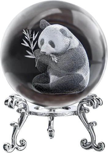 Miniatura 16 de ZEERSHEE Bola de cristal de dragón 3D de 2.4 pulgadas con soporte de dragón que respira fuego decoración regalos para niños y niñas