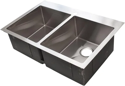 Miniatura 4 de Franke - Fregadero de cocina Vector de 25 pulgadas. De montaje dual, una sola batea, 1 agujero y 9 pulgadas de profundidad con sistema