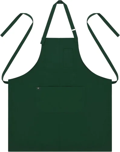 Miniatura 10 de a mont Delantales de chef para mujeres y hombres (protector seco estándar AA2095 y AA2095X) - Delantal con correa para el cuello con bolsillos de 33
