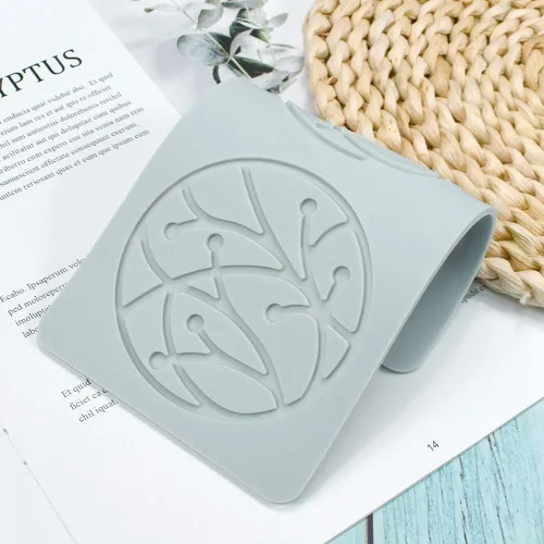 Miniatura 2 de Molde de encaje de hojas huecas 3D, molde de encaje de silicona con formas de flores de múltiples hojas para decoración de pasteles, tapete