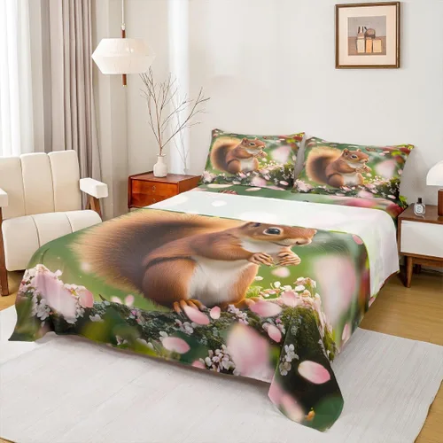 Miniatura 10 de Erosebridal Lindo juego de sábanas de pavo tamaño individual para niños y niñas, juego de sábanas de cosecha de Acción de Gracias, decoración