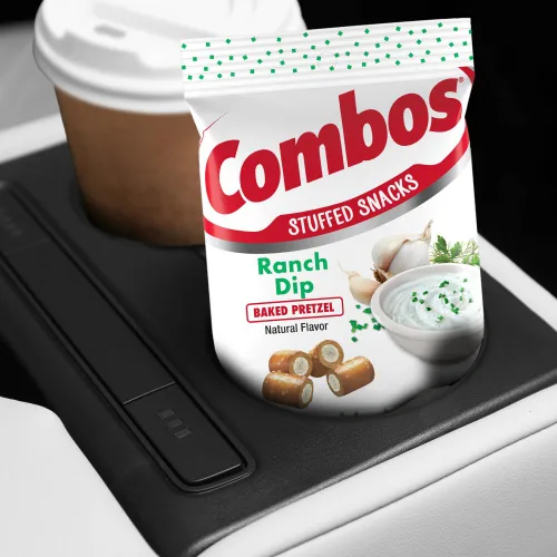 Miniatura 4 de COMBOS Snacks de queso - Paquetes de bocadillos de salsa ranch y galletas, aperitivo horneado, bolsa a granel de 6.3 onzas (paquete de 12)