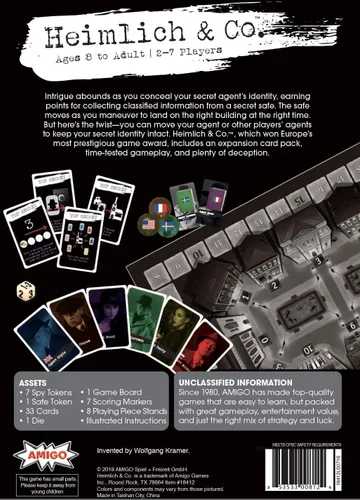 Miniatura 2 de Amigo Games Heimlich & Co. - Juego de espía galardonado para familias y adultos - Intriga, engaño y estrategia - Incluye paquete de expansión