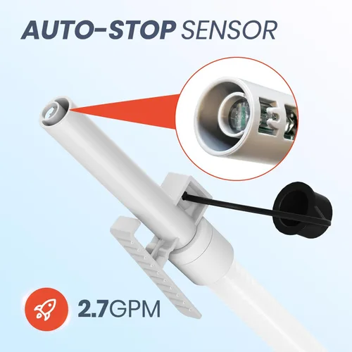 Miniatura 4 de Nitigo Bomba de transferencia de combustible eléctrica con sensor de parada automática, protección contra fugas, batería de litio de 72 pulgadas