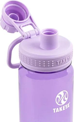 Miniatura 2 de Takeya Botella de agua deportiva de tritán con tapa con pico - Botella de agua sin BPA y apta para lavavajillas - Botella reutilizable con asa