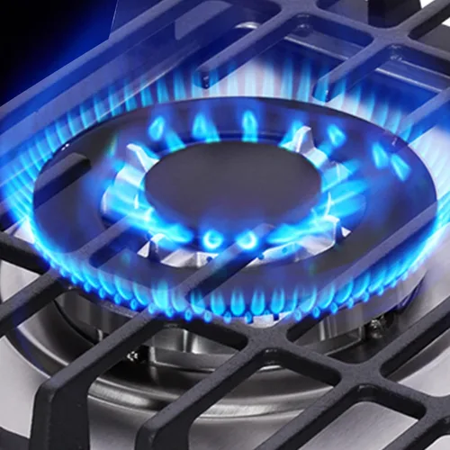 Miniatura 2 de Estufa de Gas de 12 Pulgadas, 2 Quemadores Integrados Tope de Estufa de Gas de Acero Inoxidable LPG/NG Convertible de Combustible Dual Placa de Gas