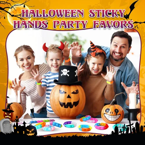 Miniatura 2 de 36 Paquetes de Juguetes Antiestrés Pop Fidget Pulseras de Fiesta para Cumpleaños Recuerdos de Fiesta para Niños 4-8, 8-12 Caja de Premios Pequeña