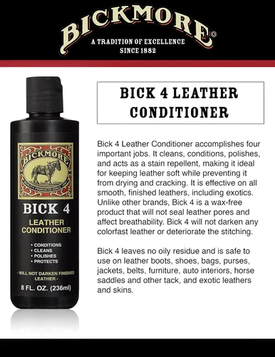 Miniatura 4 de Bickmore Kit de Cuidado para Botas - Bick 1 Bick 4 & Gard-More - Loción de Limpieza, Suavizante y Protector de Cuero - Para Limpiar, Suavizar