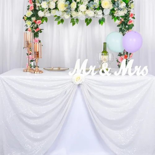 Miniatura 12 de ShinyBeauty Mantel cuadrado de lentejuelas rosas de 50 x 50 pulgadas, mantel de 50 x 50 pulgadas, perfecto para cumpleaños, fiestas, bodas