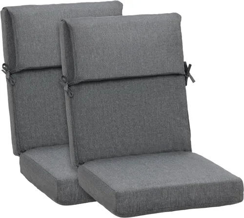 Miniatura 9 de BPS Cojín para silla mecedora de 20 x 20 pulgadas, resistente a la decoloración y al agua, cojines para sillas de patio con funda extraíble