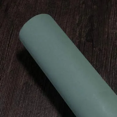 Rollo de escritura de pintura Batik Xuan Paper Thickening Rice Sumi Paper para práctica caligrafía china japonesa y dibujo con pincel (verde militar)