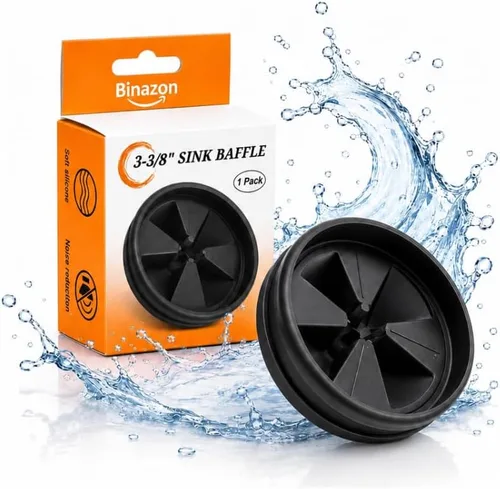 Protector contra salpicaduras para triturador de basura, 3 3/8 pulgadas mejorado para InSinkErator Evolution Series QCB-AM, inserto de drenaje