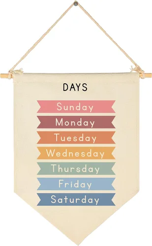 Miniatura 10 de Fomenta - Regalos de Decoración de Pared para Guardería, Aula, Sala de Juegos, Dormitorio, Puerta Principal, Bandera de Mentalidad de Crecimiento