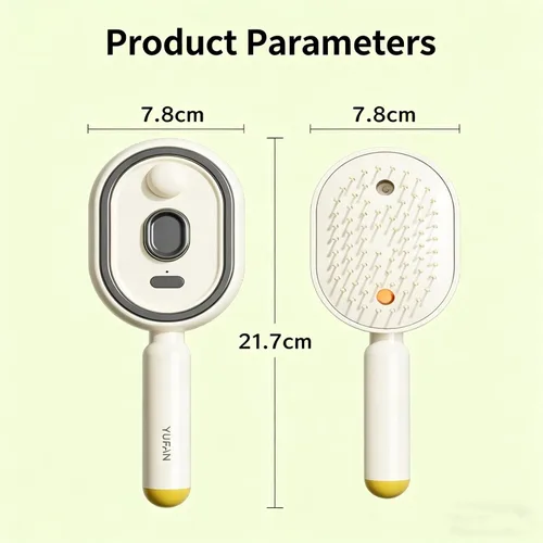 Miniatura 7 de Electric Steam Brush for Hair, 2 in 1 Steam Hair Straightener Brush with Water Spray, Rechargeable, Fast Heat-Up Misting Detangling Brush to Reduce