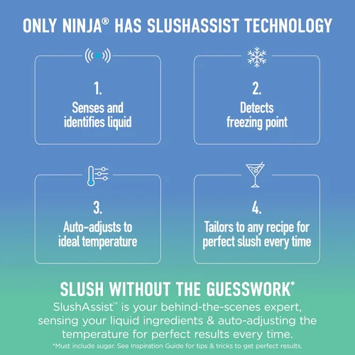 Miniatura 4 de Ninja SLUSHi XL - Máquina inteligente de bebidas congeladas y máquina de granizado Con tecnología SlushAssist Capacidad de 128 onzas Sodas