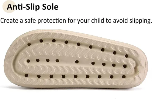 Miniatura 4 de sharllen Sandalias de nube para niños y niñas, pantuflas de casa, cómodas pantuflas de nube para niños, antideslizantes, para niñas, sandalias