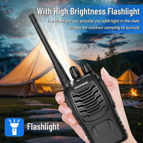 Miniatura 5 de Walkie Talkies de largo alcance para adultos, radios walkie talkies recargables con auriculares, radios de 2 vías, transceptor de mano UHF