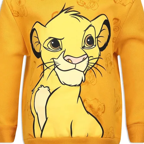 Miniatura 5 de Disney Lion King Simba - Sudadera con capucha para niños pequeños y pequeños, color naranja