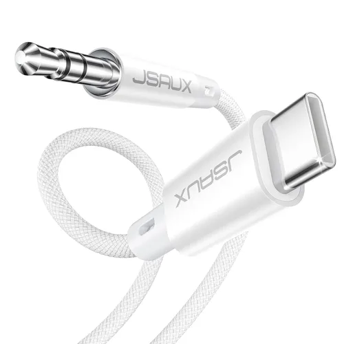 Miniatura 16 de JSAUX - Cable USB C a conector de audio auxiliar de 3,5 mm para iPhone 17 Pro Max/Air [1 m], cable tipo C a auriculares de 3,5 mm para coche estéreo
