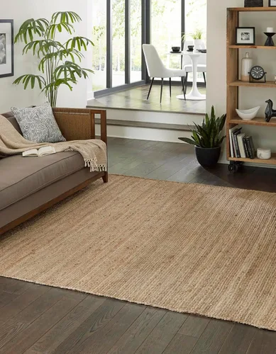 Miniatura 35 de Unique Loom Colección Jute Trenzado - Alfombra de área Dhaka (7' 1" x 10' Rectángulo, Blanco)