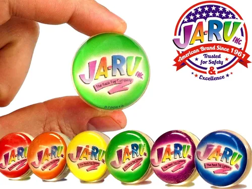 Miniatura 7 de JA-RU Pelotas de goma iluminadas (paquete de 4 con luces intermitentes) Gran juguete antiestrés para niños Pelotas sensoriales que rebotan a