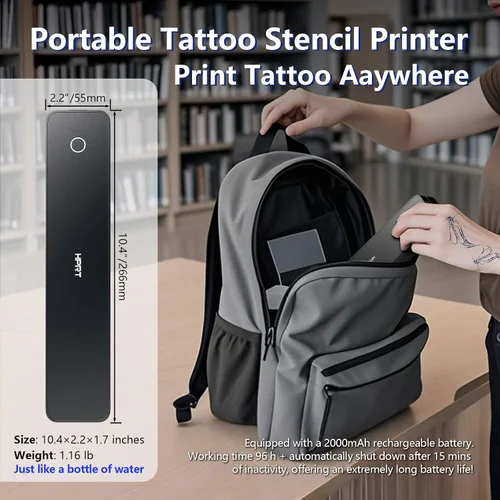 Miniatura 5 de HPRT Impresora portátil inalámbrica conexión Bluetooth MT660 soporte móvil sin tinta térmica 8.5 x 11 pulgadas carta de Estados Unidos y plantilla