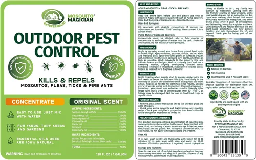 Miniatura 3 de Mosquito Magician Pulverizador de extremo de manguera con concentrado líquido de 1 galón – Asesino de mosquitos al aire libre, rociador de patio