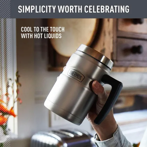 Miniatura 3 de Thermos Stainless King - Taza de café de 16 onzas, acero mate