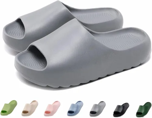 Miniatura 12 de Sandalias acolchadas para mujeres, hombres y niños, cómodas, antideslizantes, suaves, impermeables, para baño, ducha, sandalias acolchadas de suela